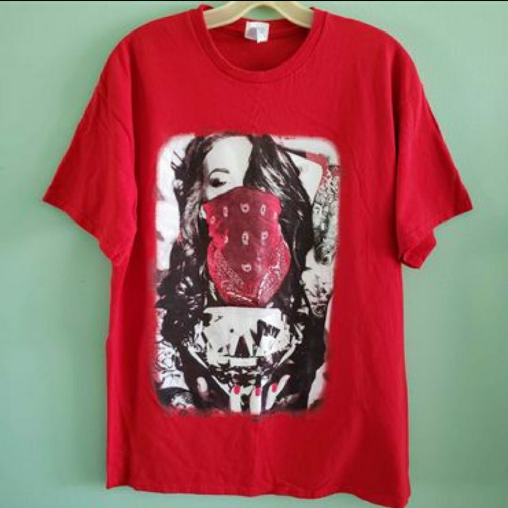 T-SHIRT - WOMEN'S GANGSTA GAL - SIZE L - LIKE NEW